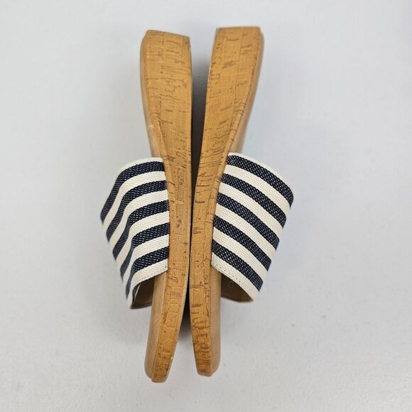 Dress Barn 8.5M Sandal Slide 1.5" Wedge Heel Summer Cute Fun Simple Slip-On Shoe - Picture 7 of 15